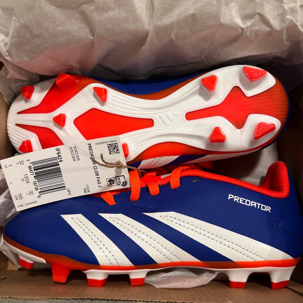 NWT Predator Club Soccer Cleats.